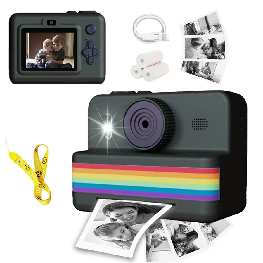 Appareil photo instantané pour enfants – imprimante intégrée et écran LCD