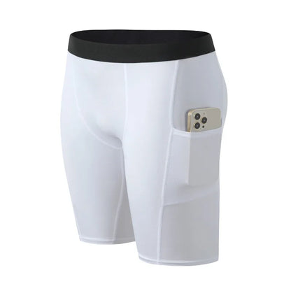 Short de compression avec poche pour homme