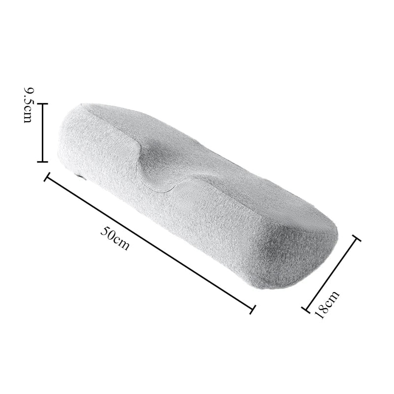 Oreiller ergonomique traversin rectangle en mousse à mémoire de forme