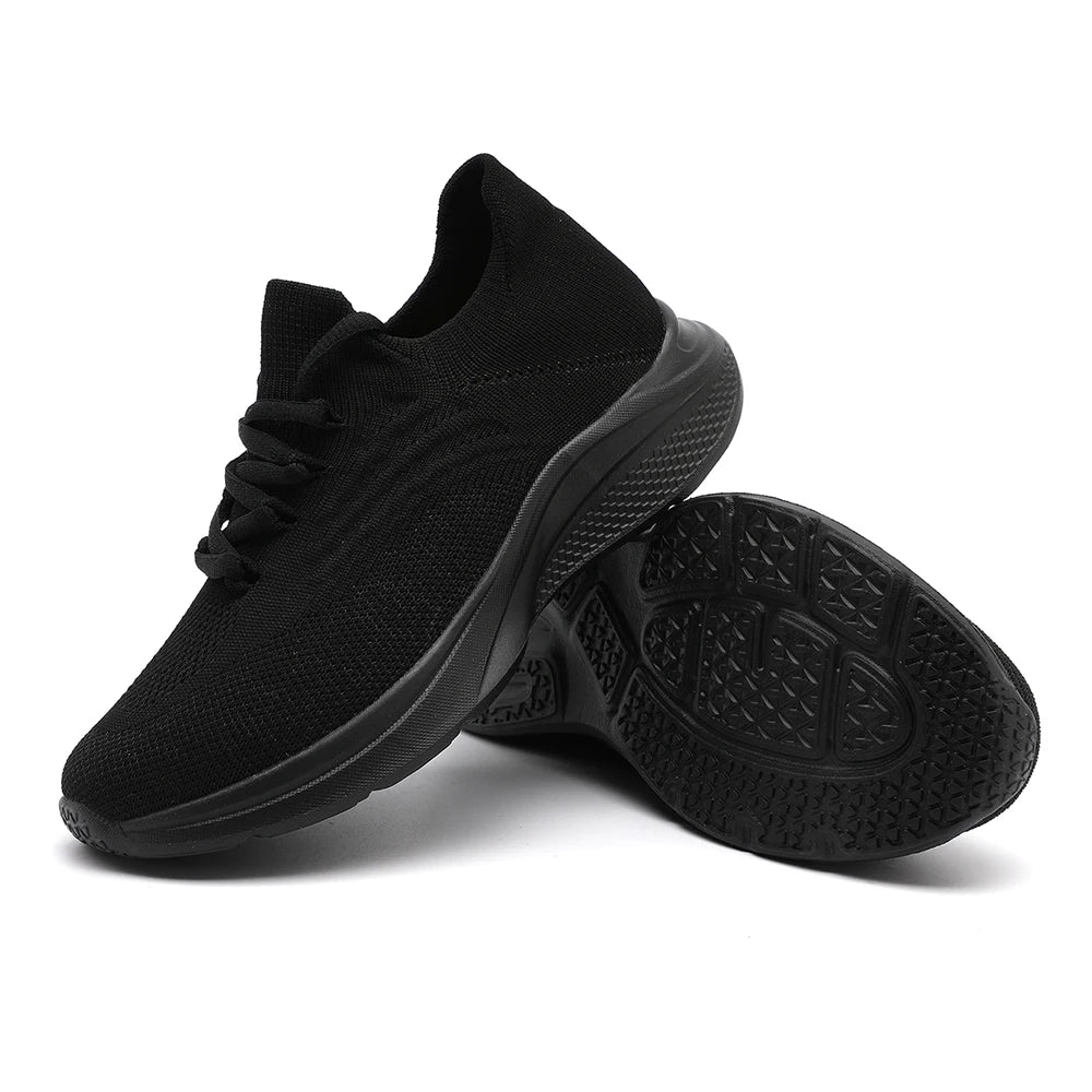 Chaussures de sport noires orthopédiques pour femme