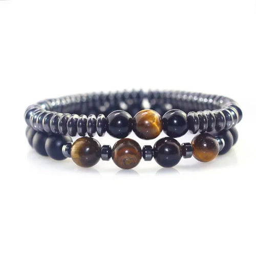 Bracelet anti-douleurs en hématite unisexe