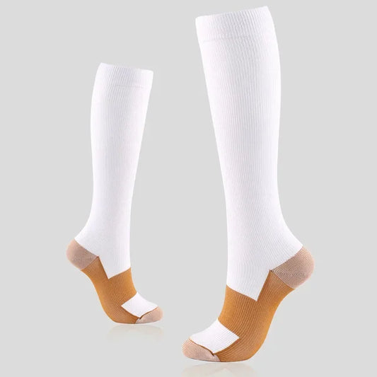 Paire de chaussettes de compression en nylon pour femme