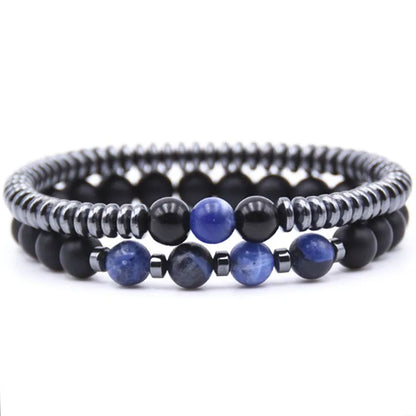Bracelet anti-douleurs en hématite unisexe