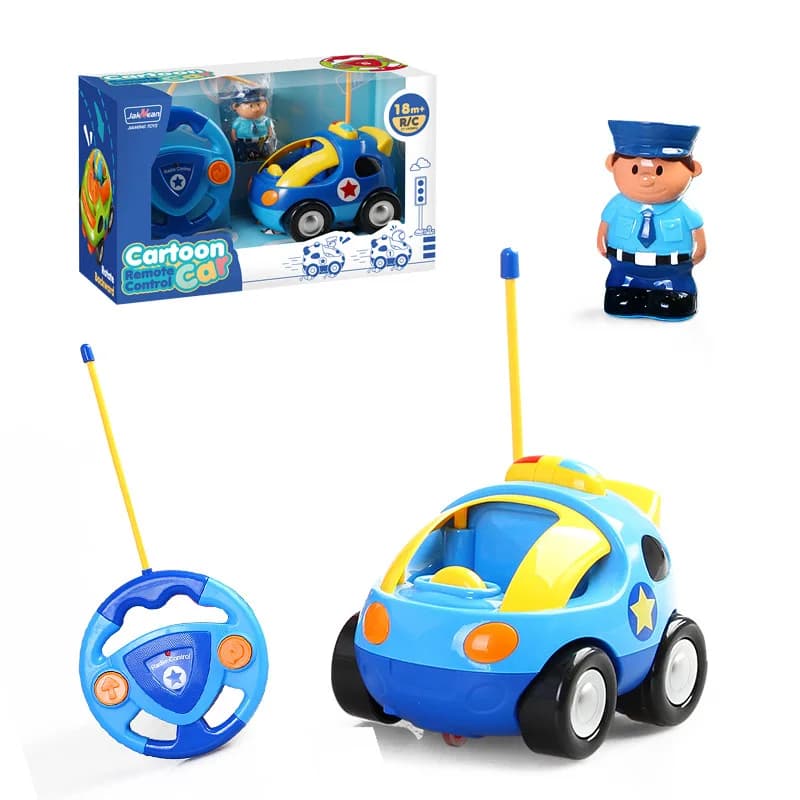 Voiture de police télécommandée pour bébé