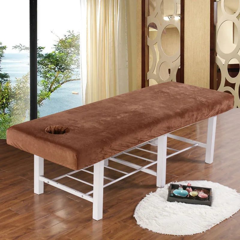 Drap en velours pour table de massage