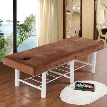 Drap en velours pour table de massage