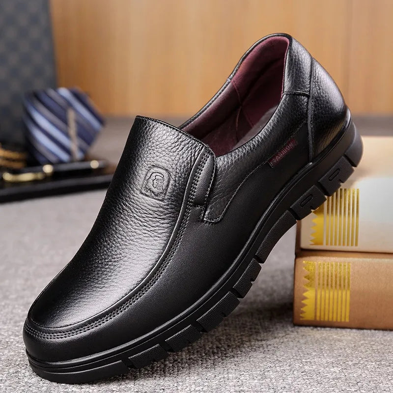 Chaussures orthopédiques en cuir pour homme