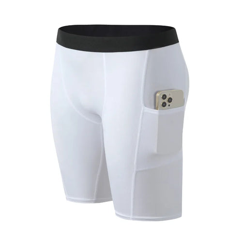Short de compression avec poche pour homme