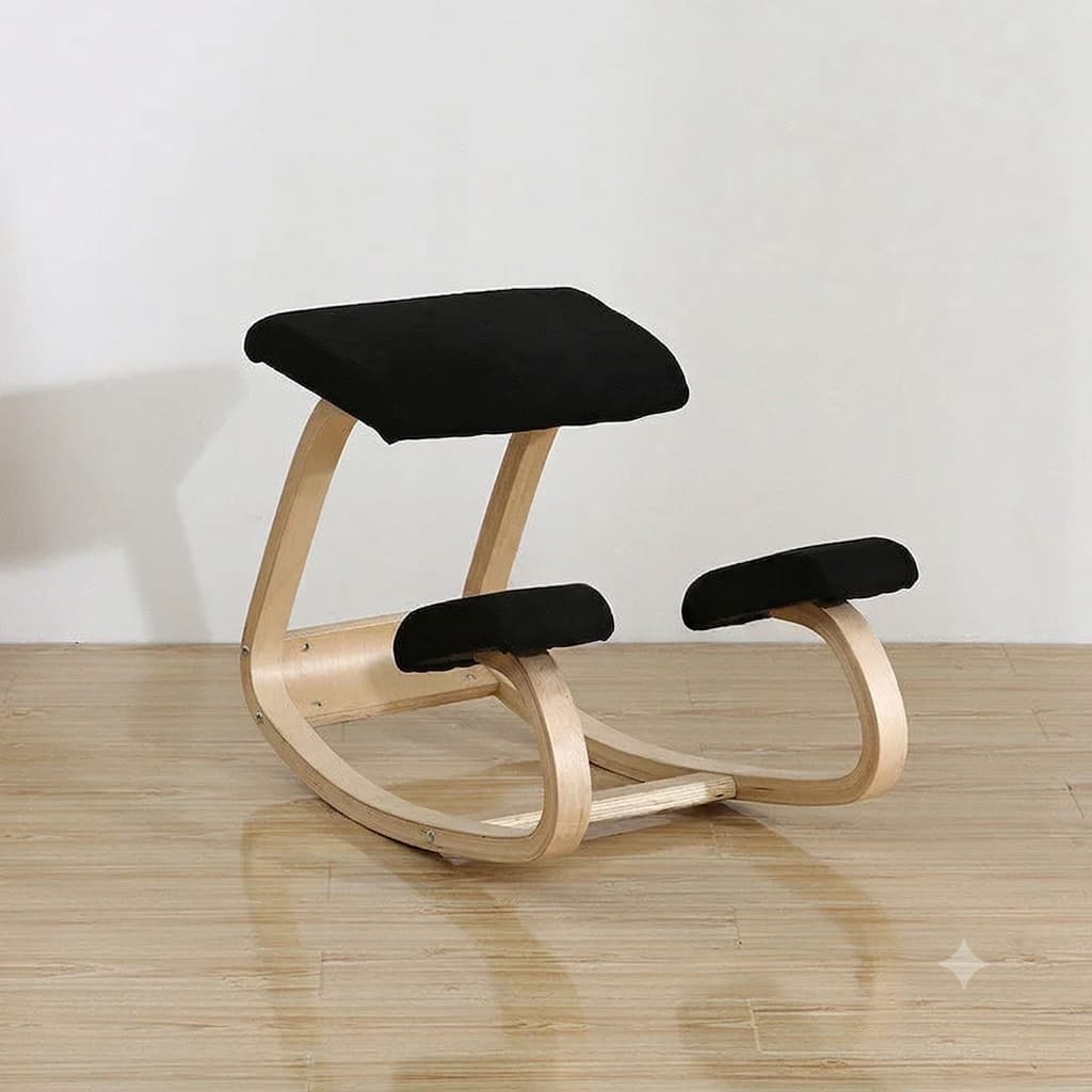 Tabouret ergonomique bureau bois – assise correcte et confort prolongé