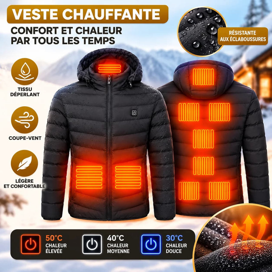 Veste Chauffante à Capuche