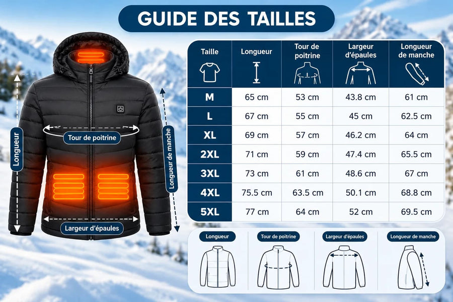 Veste Chauffante à Capuche