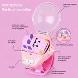 Voiture montre télécommandée rose pour enfants