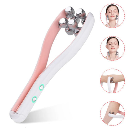 Appareil massage visage ergonomique de style rouleau