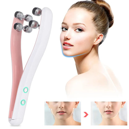 Appareil massage visage ergonomique de style rouleau