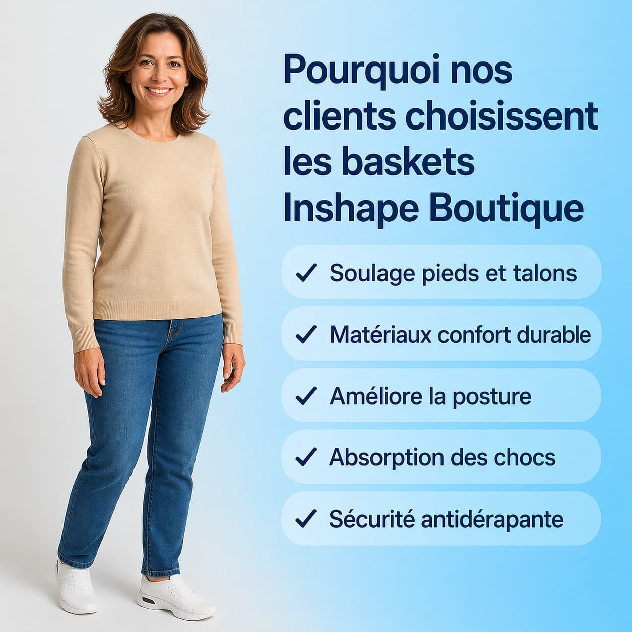 Baskets orthopédiques en maille élastique