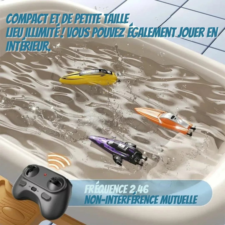 Bateau télécommandé enfant – Jeu aquatique fun et éducatif