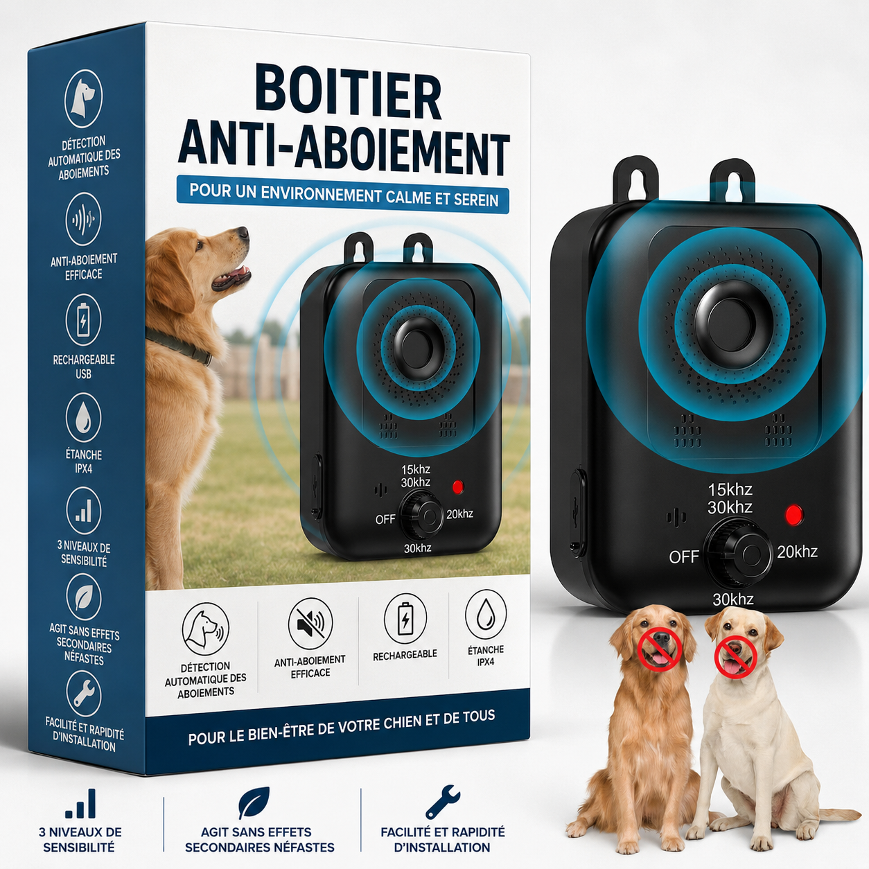 Anti-aboiement À Ultrasons Pour Chien