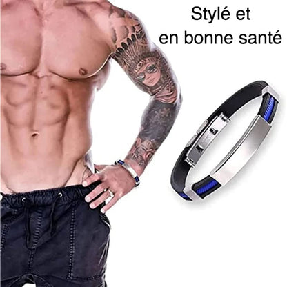 Bracelet magnétique anti-douleurs inox – soulagement naturel quotidien