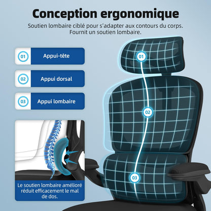 LA CHAISE DE BUREAU ERGONOMIQUE