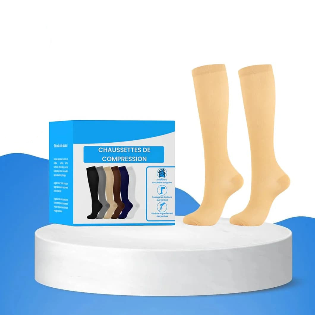 Chaussettes orthopédique de compression | Soulage douleurs et gonflements