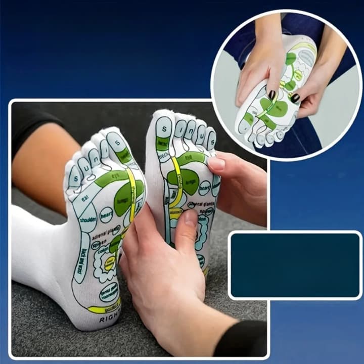 Chaussettes de réflexologie pour cibler les points d’acupression