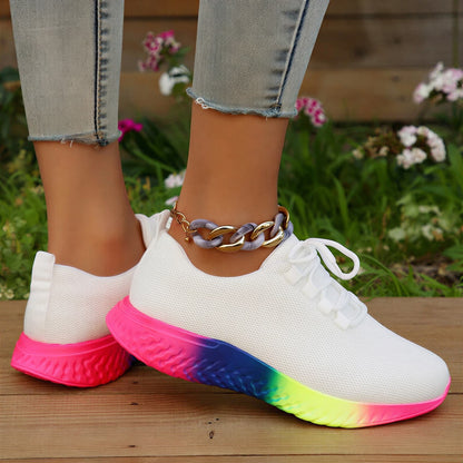 Baskets orthopédiques femme avec semelles multicolores