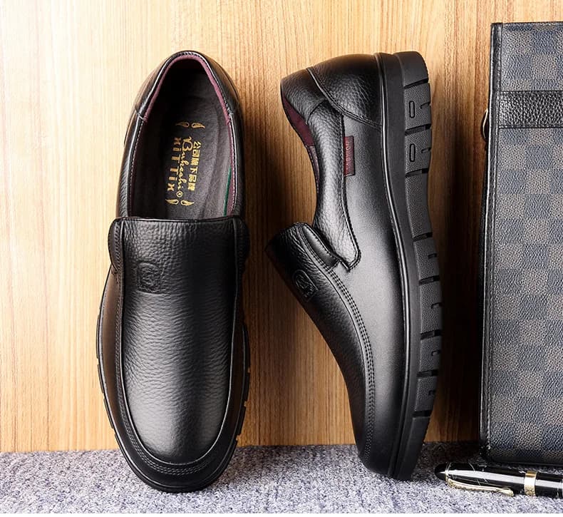Chaussures orthopédiques en cuir pour homme