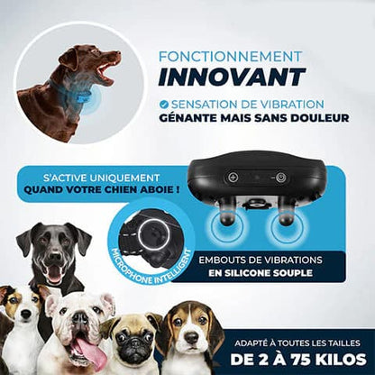 Collier Anti Aboiement PuppyCare™  - Sans Choc Électrique