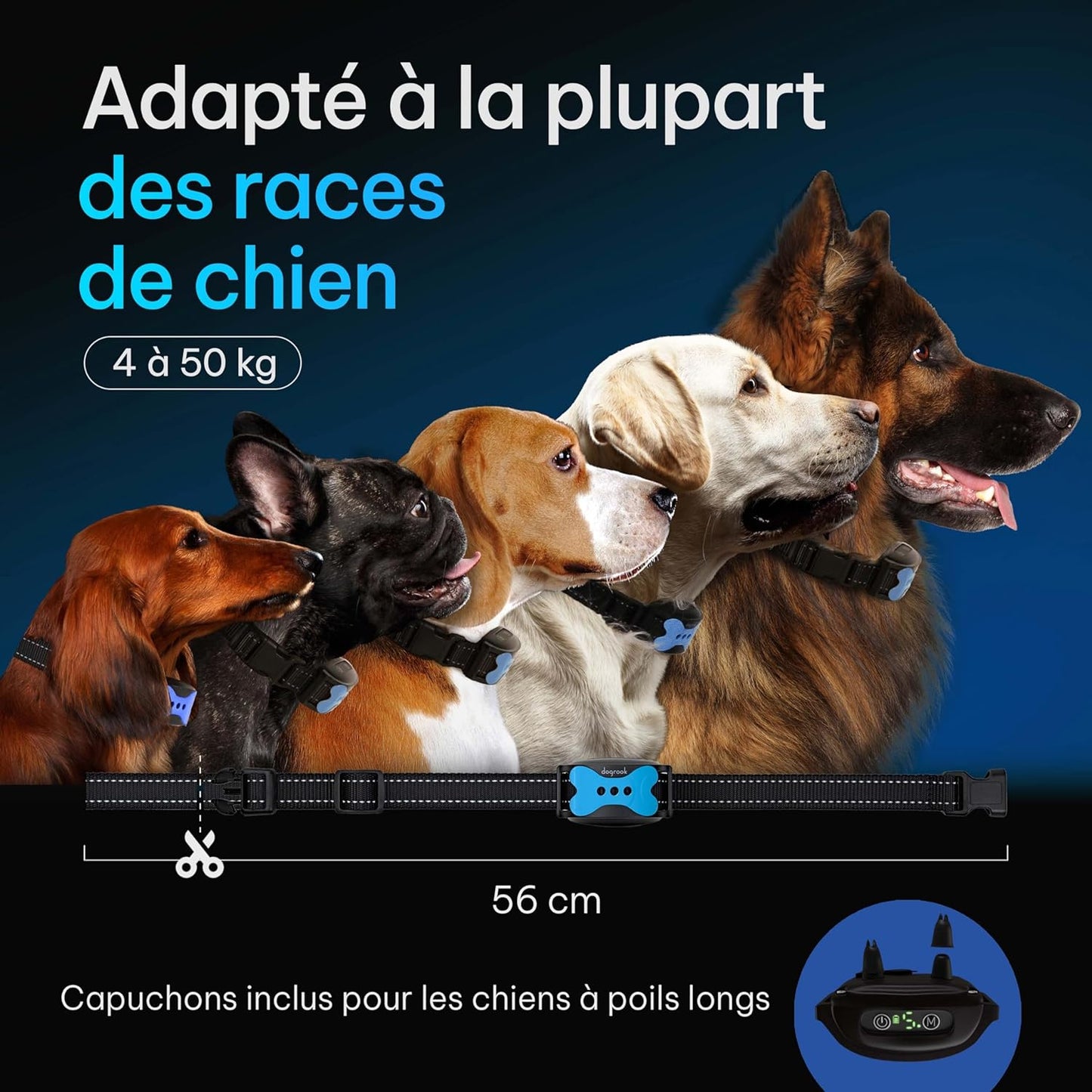 Collier Anti Aboiement PuppyCare™  - Sans Choc Électrique