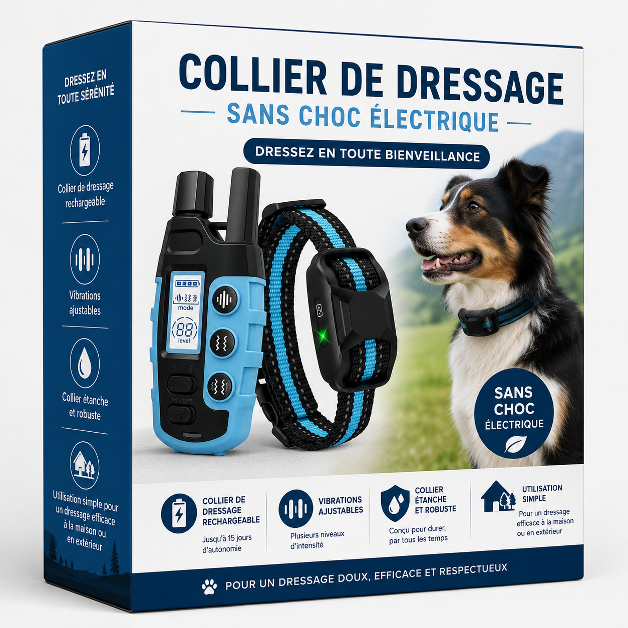Collier de Dressage PuppyCare™ - Sans Choc Électrique