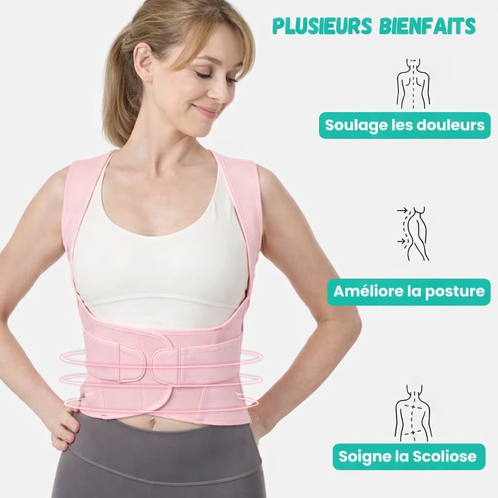 Correcteur de posture rose | Inshape Boutique™