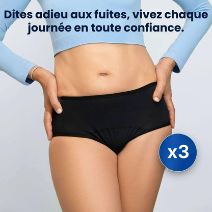Culottes fuite Urinaire (lot de 3) anti-odeur haute absorption