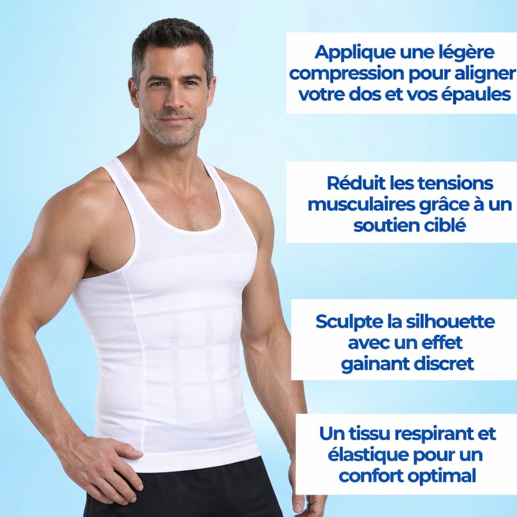 Débardeur Correcteur de posture et gainant - Mixte | Inshape Boutique™