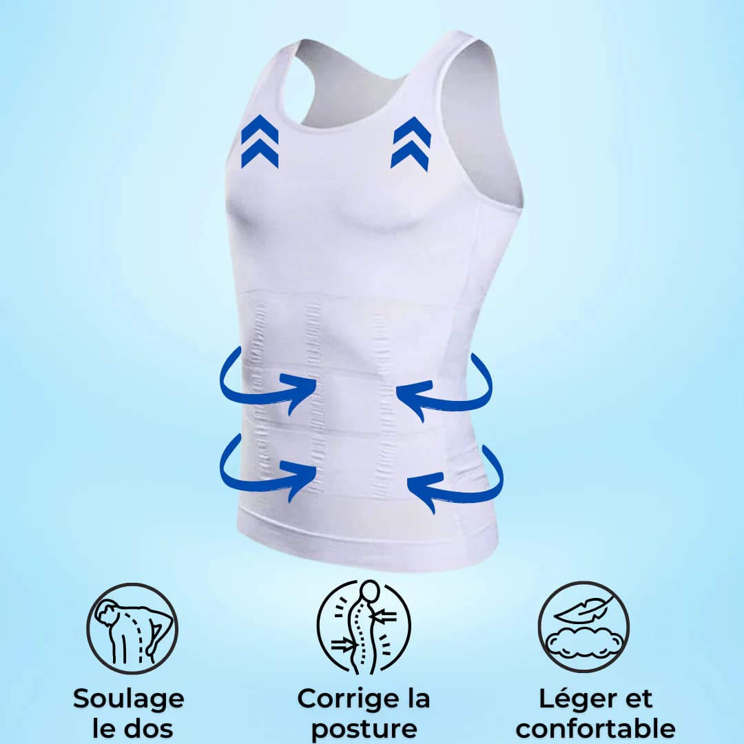 Débardeur Correcteur de posture et gainant - Mixte | Inshape Boutique™