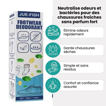 Déodorant Antibactérien pour Chaussures | Élimine les Odeurs