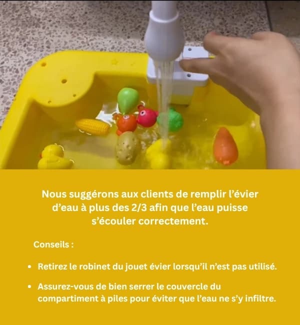 Évier avec robinet et dinette
