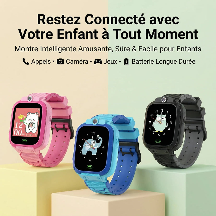 MaxiZoom Smartwatch – Montre Connectée Enfant Multifonction (Jeux, Appels & Caméra HD)