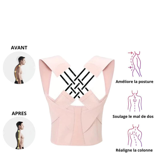 Correcteur de posture rose | Inshape Boutique™