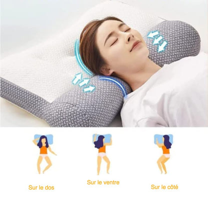 Oreiller ergonomique de soutien des cervicales