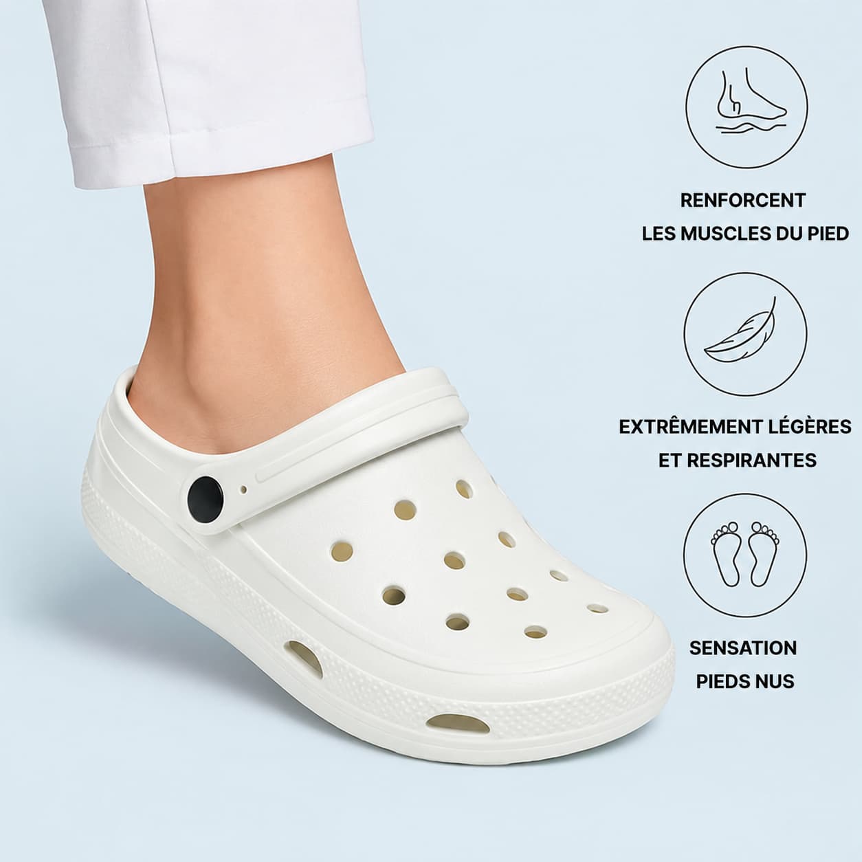 Sabot pour infirmière lavable et anti dérapant