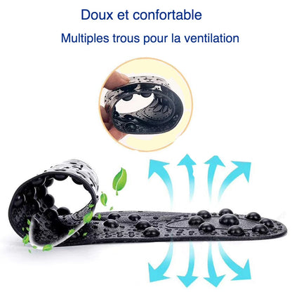 Semelles de massage magnétique d’acupression