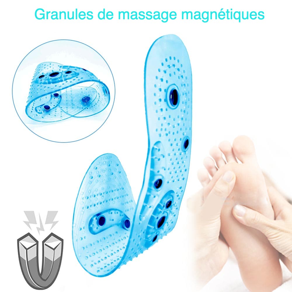 Semelles unisexe à coussinets d’acupression