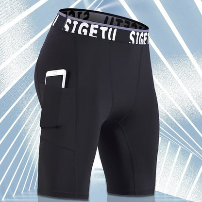 Short de compression de sport pour homme