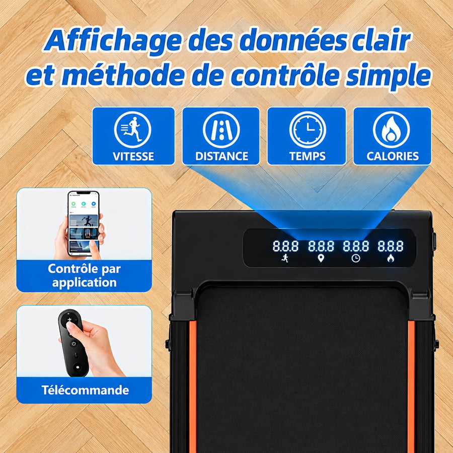 Tapis de Course Pliable Walking Pad X9 Noir – Inclinaison 9%