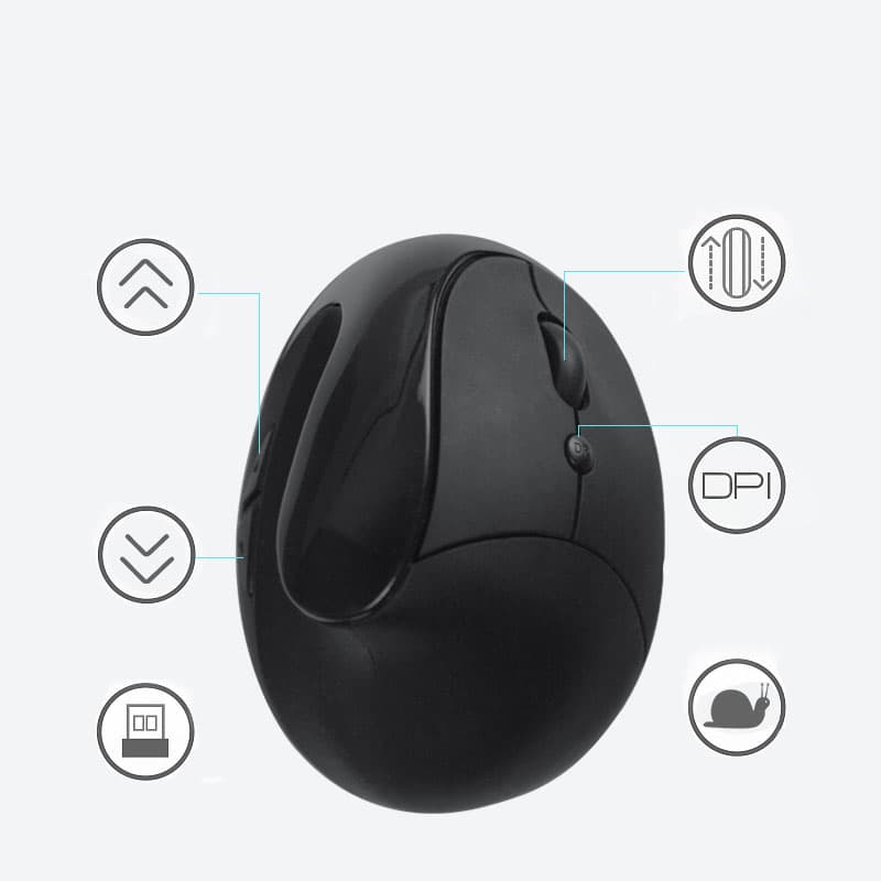 Souris ergonomique verticale ronde