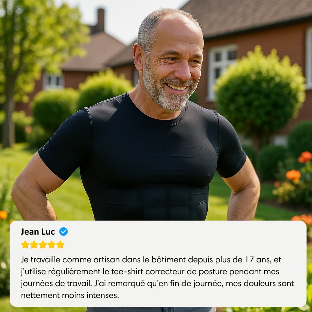 T-Shirt Correcteur de posture et gainant - Mixte | Inshape Boutique™