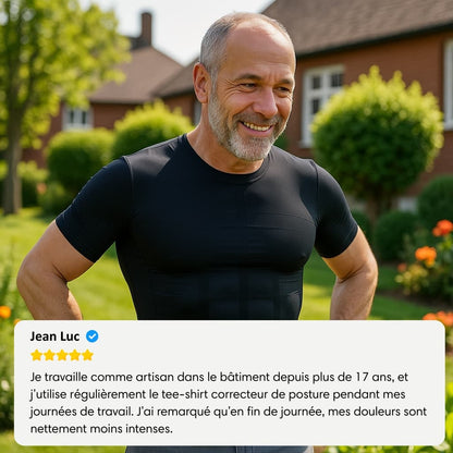 T-Shirt Correcteur de posture et gainant - Mixte | Inshape Boutique™
