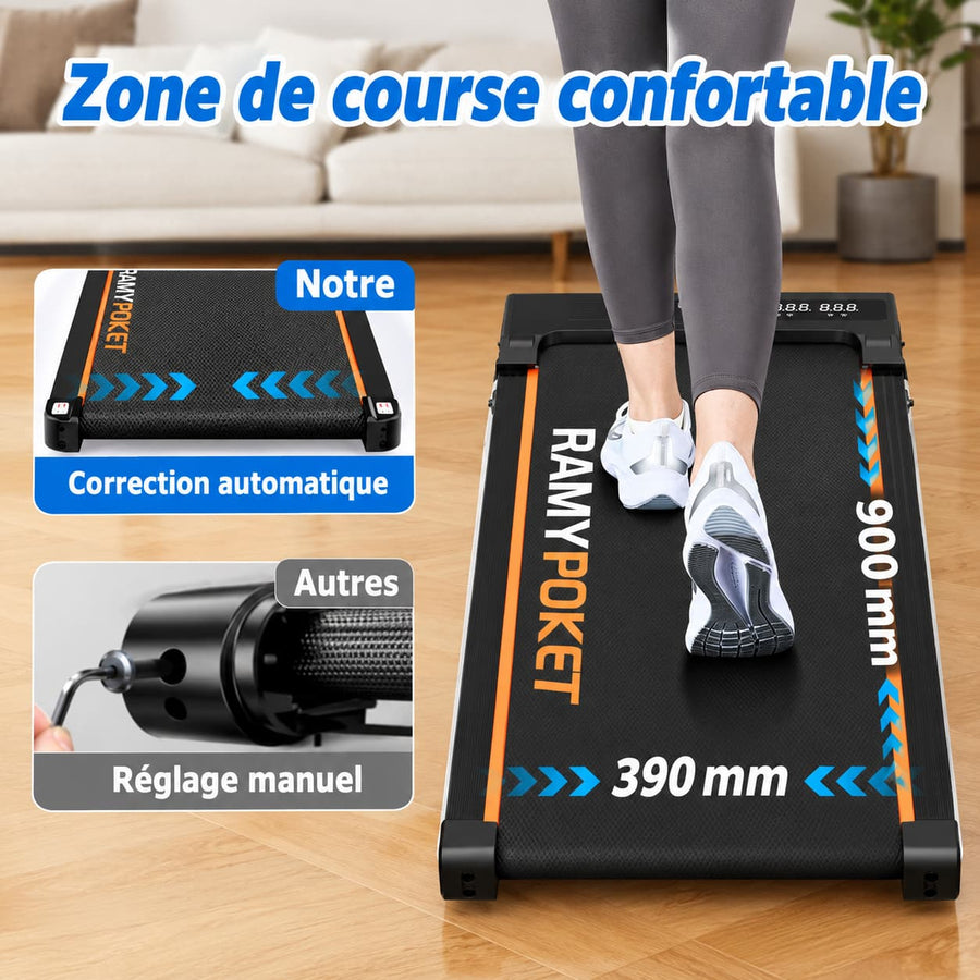 Tapis de Course Pliable Walking Pad X9 Noir – Inclinaison 9%