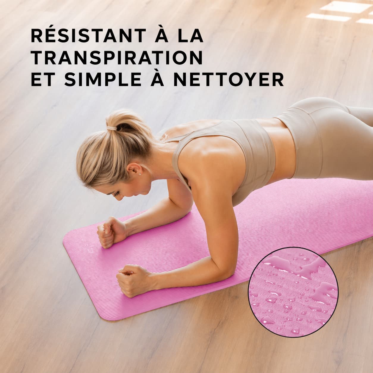 Tapis de yoga de 4 mm d’épaisseur